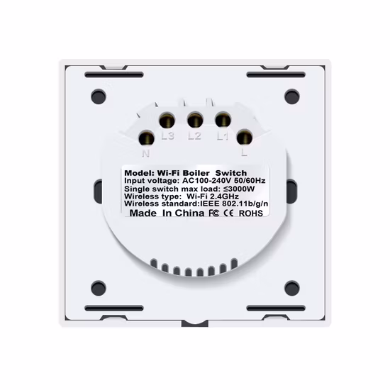 Smart Home WiFi Control de voz Calentador de agua Interruptor táctil eléctrico