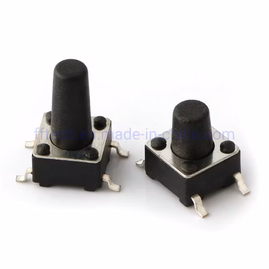 Ventas calientes 6 * 6 12 * 12 SMD DIP Tipo Pulsador Interruptor táctil Micro Interruptor táctil momentáneo para producto digital