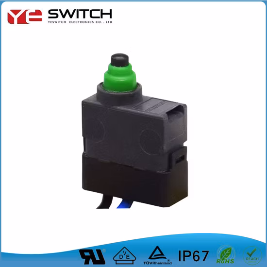 Interruptor basculante de palanca iluminado LED electrónico a prueba de agua IP67, microinterruptor para piezas de automóviles