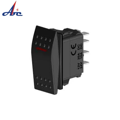 Dptt on-on-on 8p 1 LED Interruptor basculante para barco iluminado