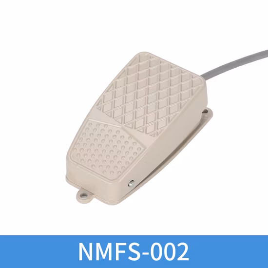 Material de aluminio Chnanma 10A 250V 1c Interruptor de pie Spdt de contacto para uso industrial