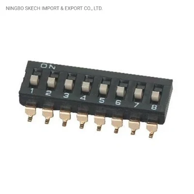 Interruptor de botón SMD DIP de 2,54 mm de paso Control remoto IC Tipo Micro interruptor DIP de botón pulsador